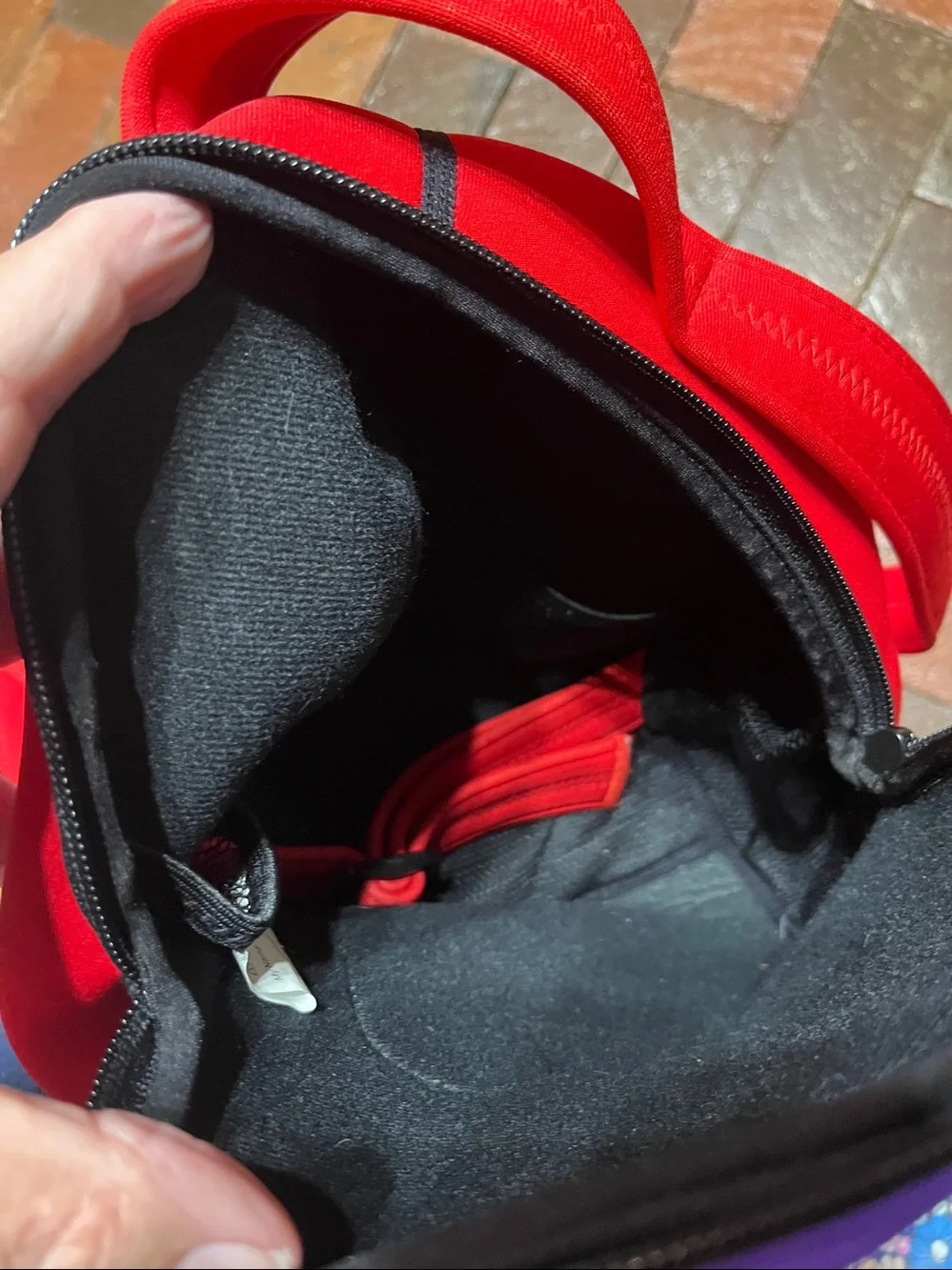 DABBAWALLA toddler backpack red and purple elephant 3083